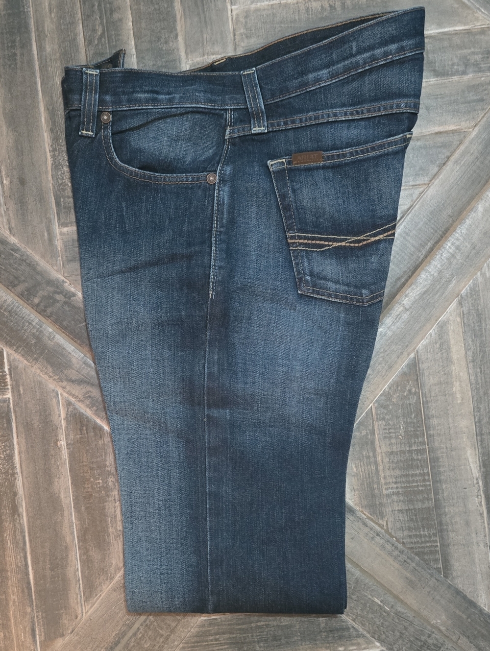 Ariat Mens Indigo Straight-Leg Jeans